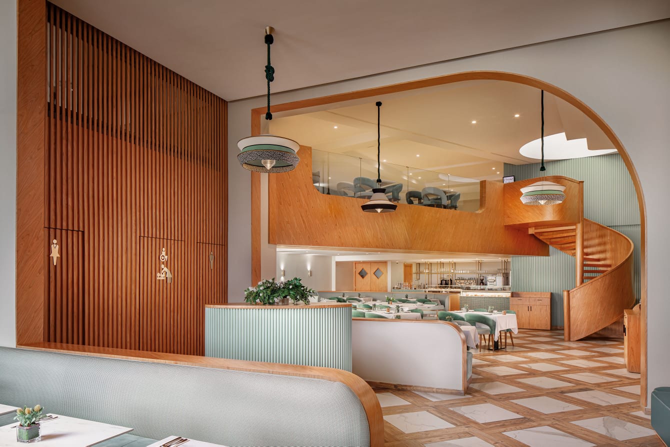 Culinary scene inside Pomo Dolce