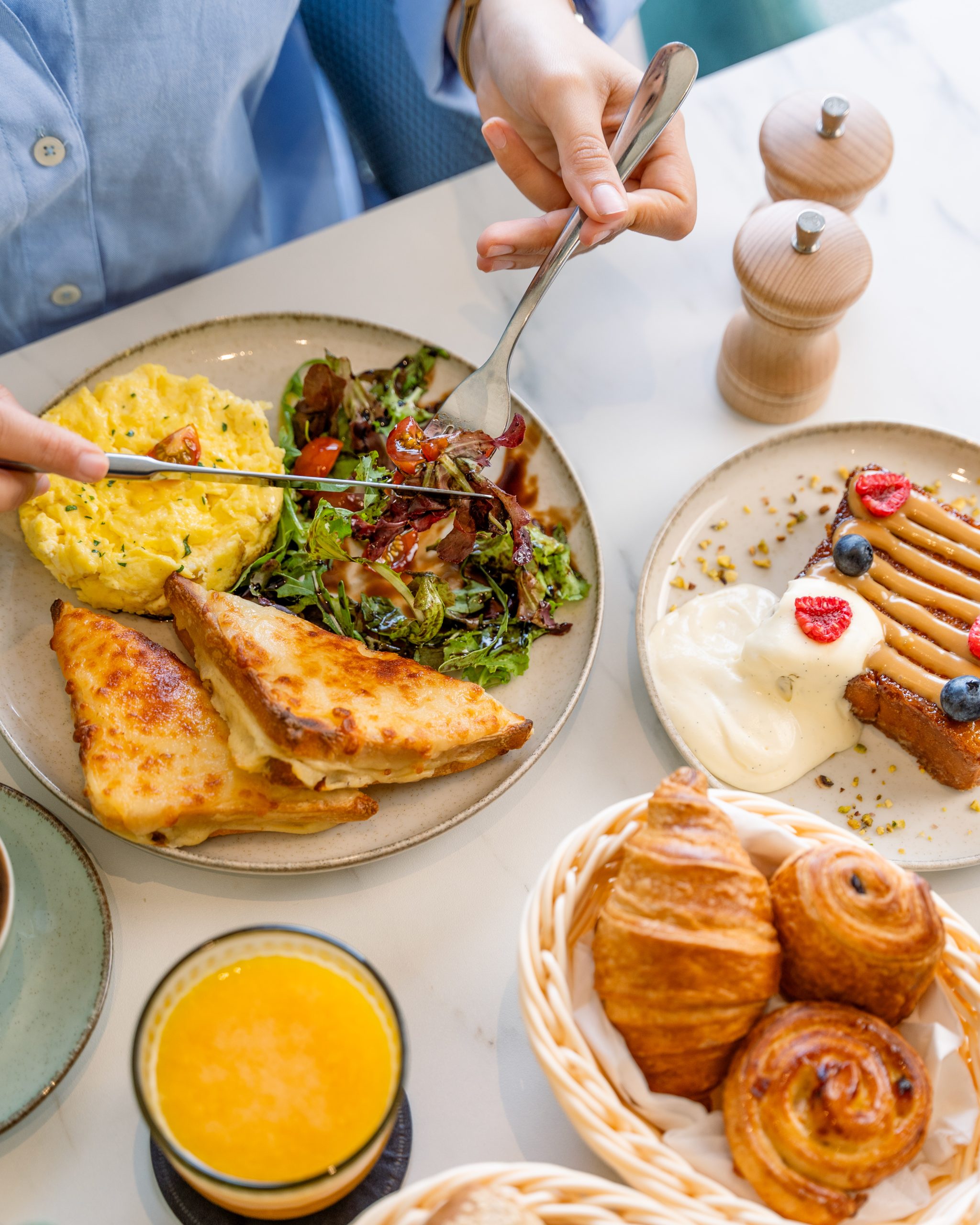 Brunch Paris servi chez Pomo Dolce à Casablanca