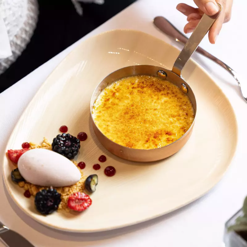 Seasonal crème brûlée